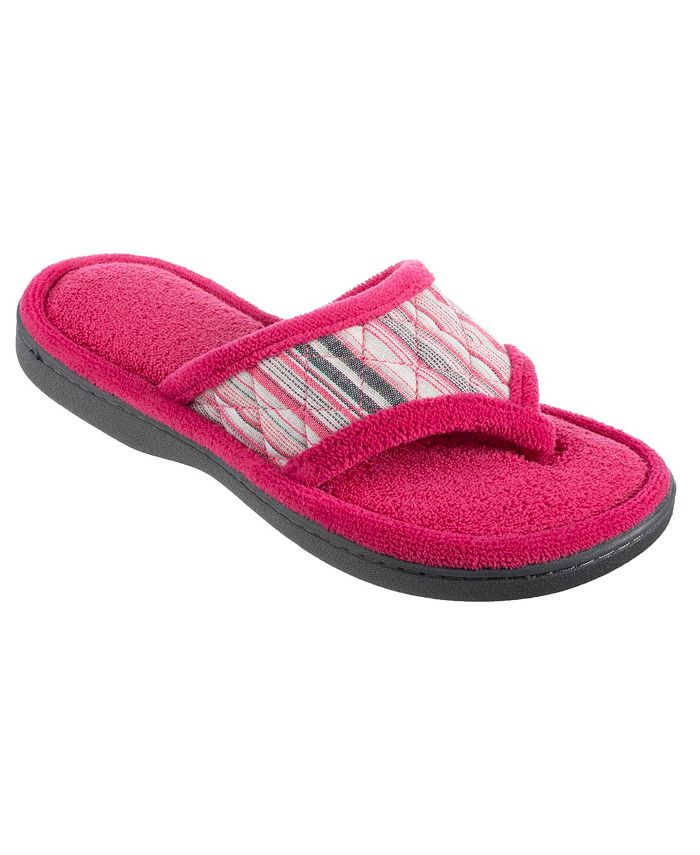 Isotoner Signature Isotoner Women's Diamond Quilted Renae Thong Slipper