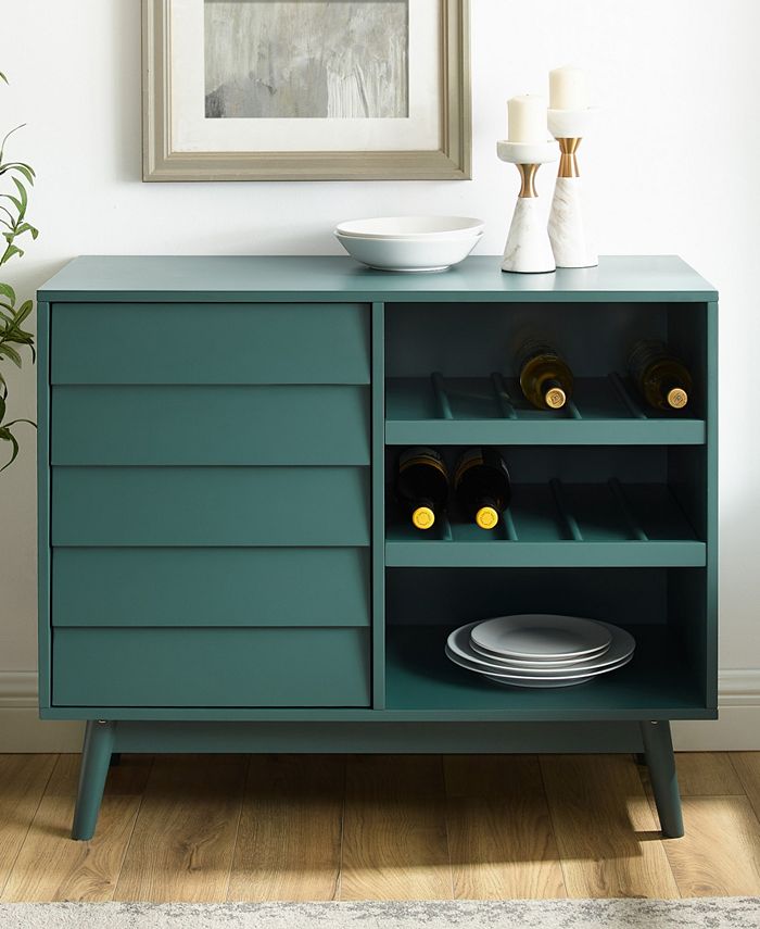 Walker Edison Louvered Door Bar Macy's