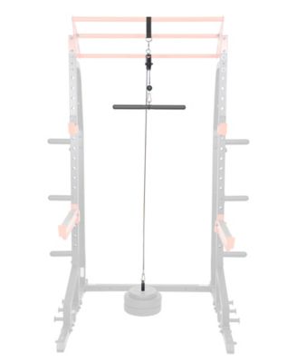 Lat Pull Down Attachment for Power Rack Cages, Up to 360LBs Support