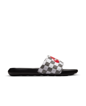 Nike Men's Victori One Slide Sandals From Finish Line In White, University Red