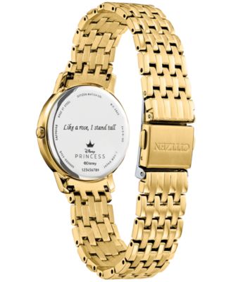 Eco-Drive Women's Belle Gold-Tone Stainless Steel Bracelet Watch 30mm