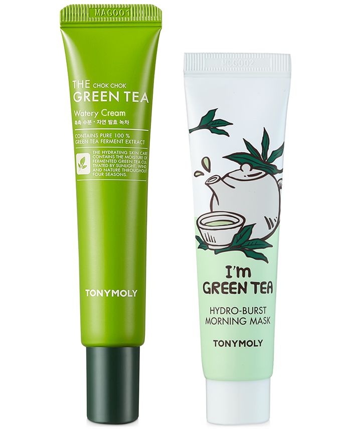 TONYMOLY 2Pc. Green Tea Watery Cream & Morning Mask Macy's