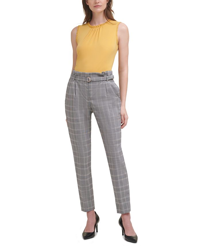 calvin klein plaid pants