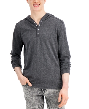 Inc Men's Jacquard Ribbed Hoodie Created for Macy's