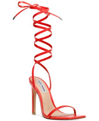 women's ankle tie sandals