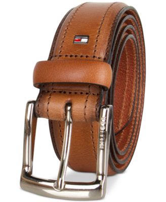 Men’s Stitched Classic Dress Leather Belt
