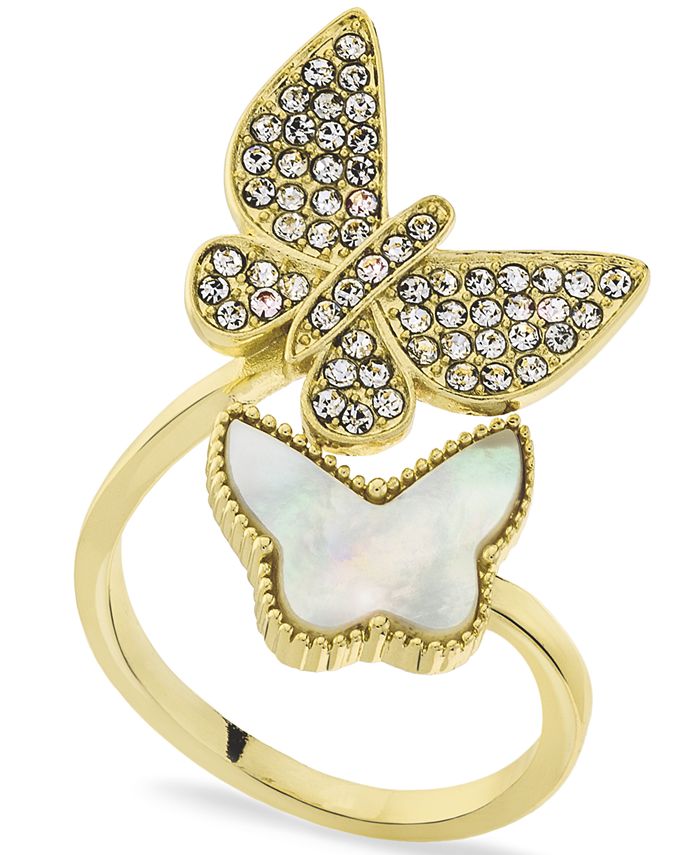 Macy's shop butterfly ring