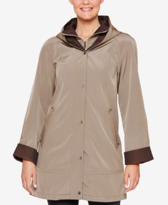 a line raincoat with hood