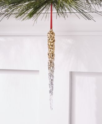 Holiday Lane - Shimmer & Light Glitter Icicle Ornament