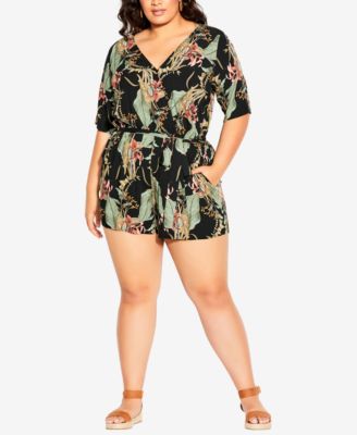 macy's rompers plus size