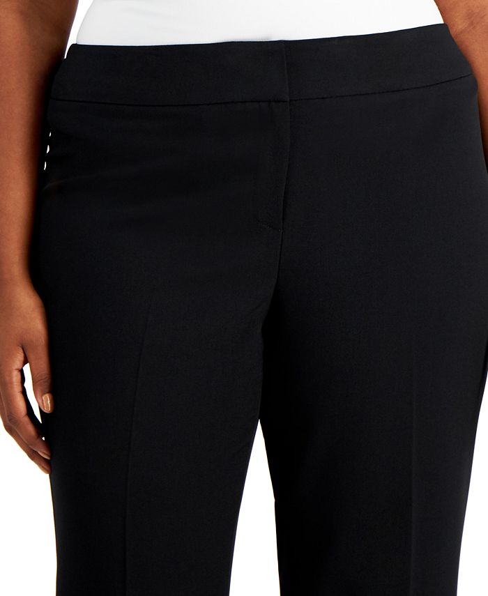 Le Suit Plus Size One-Button Contrast Pantsuit - Macy's