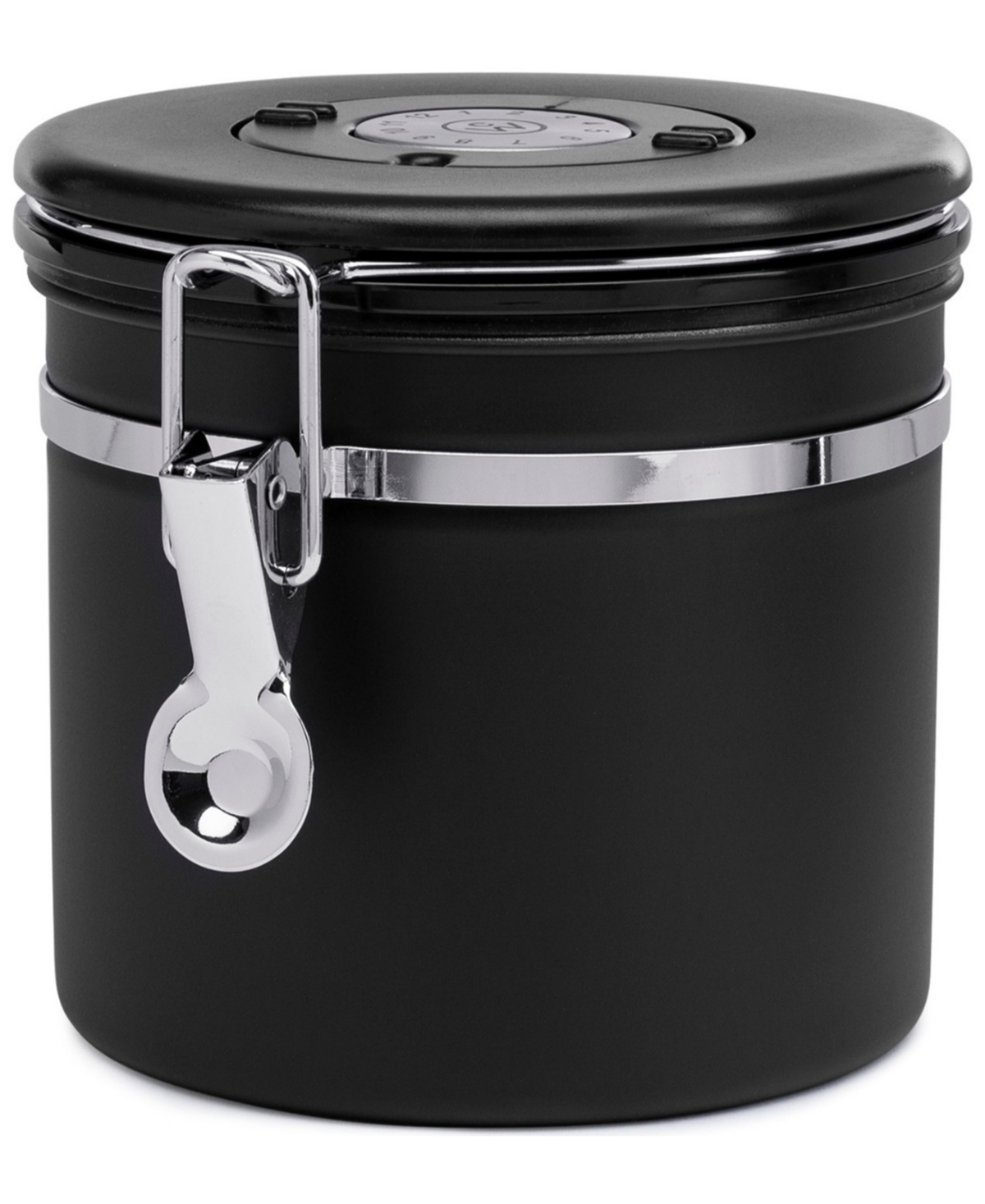 ChefWave Airtight Stainless Steel Coffee Canister with Co2 Valve & Date Tracker, 8.8-Oz.