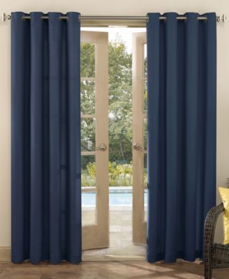 Sailor Indoor/Outdoor UV Protectant Room Darkening Grommet Curtain Panel