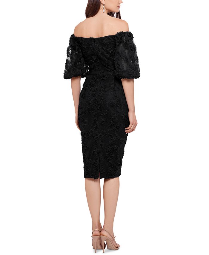 XSCAPE OffTheShoulder Lace Sheath Dress & Reviews Dresses Women