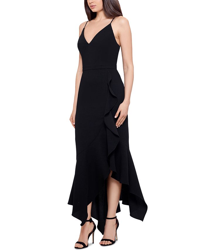 xscape v neck gown