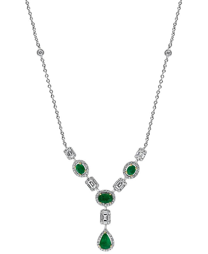EFFY Collection EFFY® Emerald (1-3/8 ct. t.w.) & Diamond (1-1/3 ct. t.w ...