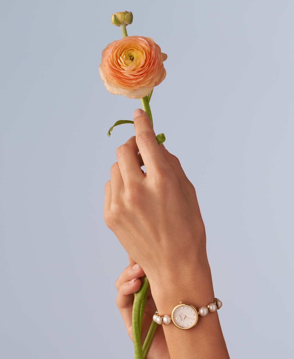kate spade new york MonroeTone Stainless Steel & Faux Pearl Bracelet Watch 24mm - Gold