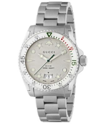 Gucci - Men's Swiss Dive Stainless Steel Bracelet Watch 40mm