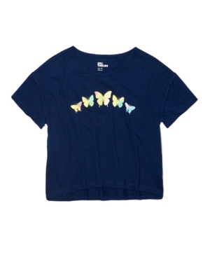 Big Girls Short Sleeve Cropped Graphic Tee