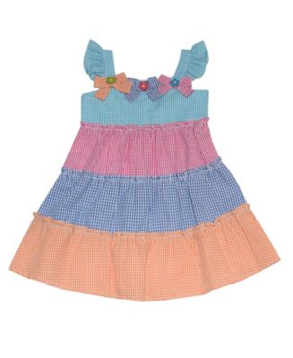 Blueberi Boulevard Toddler Girls Bow Seersucker Dress - Macy's