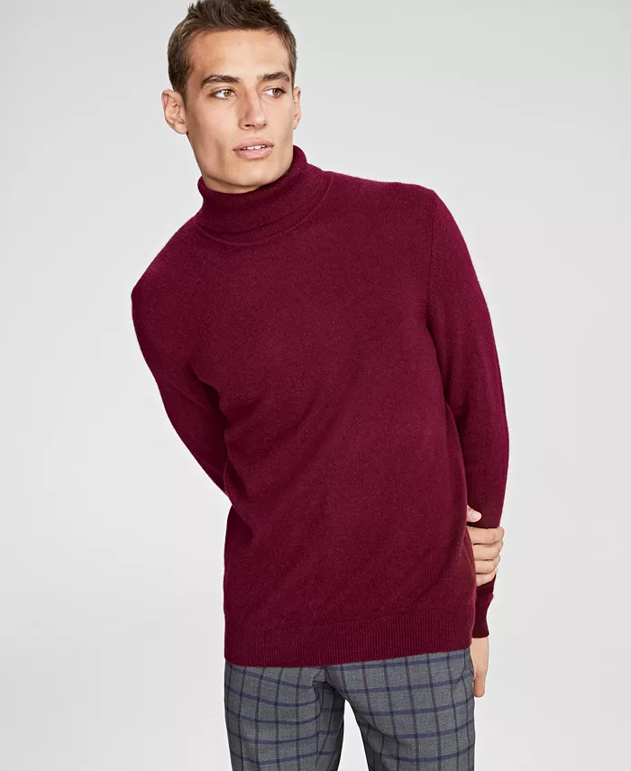 Club Room Men's Cashmere Turtleneck Sweater