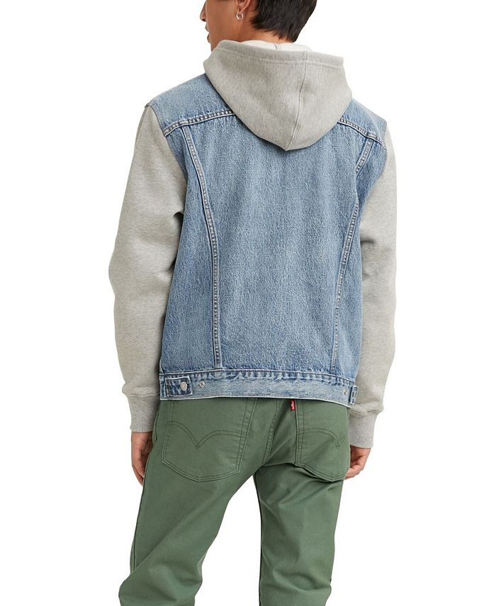 Levi's Men's Hybrid Hoodie Trucker Jacket & Reviews Coats & Jackets