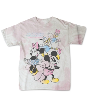 Disney Juniors' Tie-Dye Mickey Cotton T-Shirt
