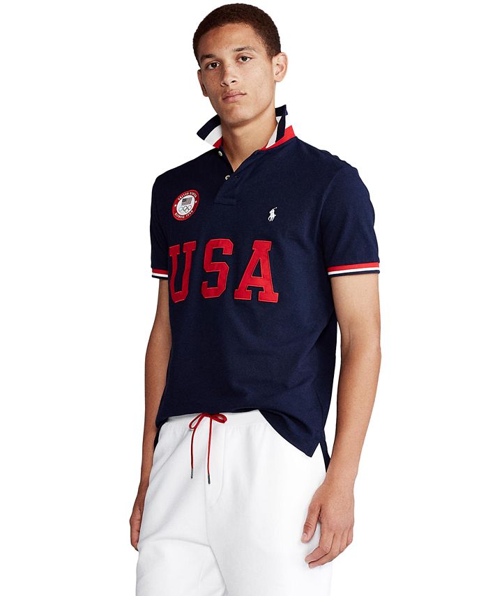 Polo Ralph Lauren Men's ECOFAST Pure The Team USA Polo Shirt 