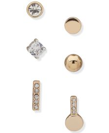 6-Pc. Set Crystal Mismatch Stud Earrings