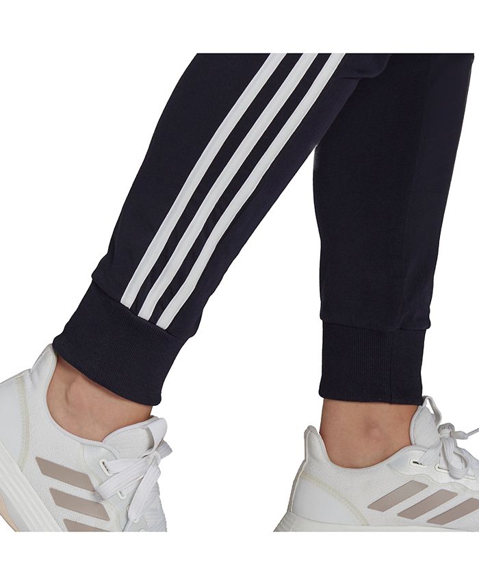 essential 3 stripes tapered cuffed pants