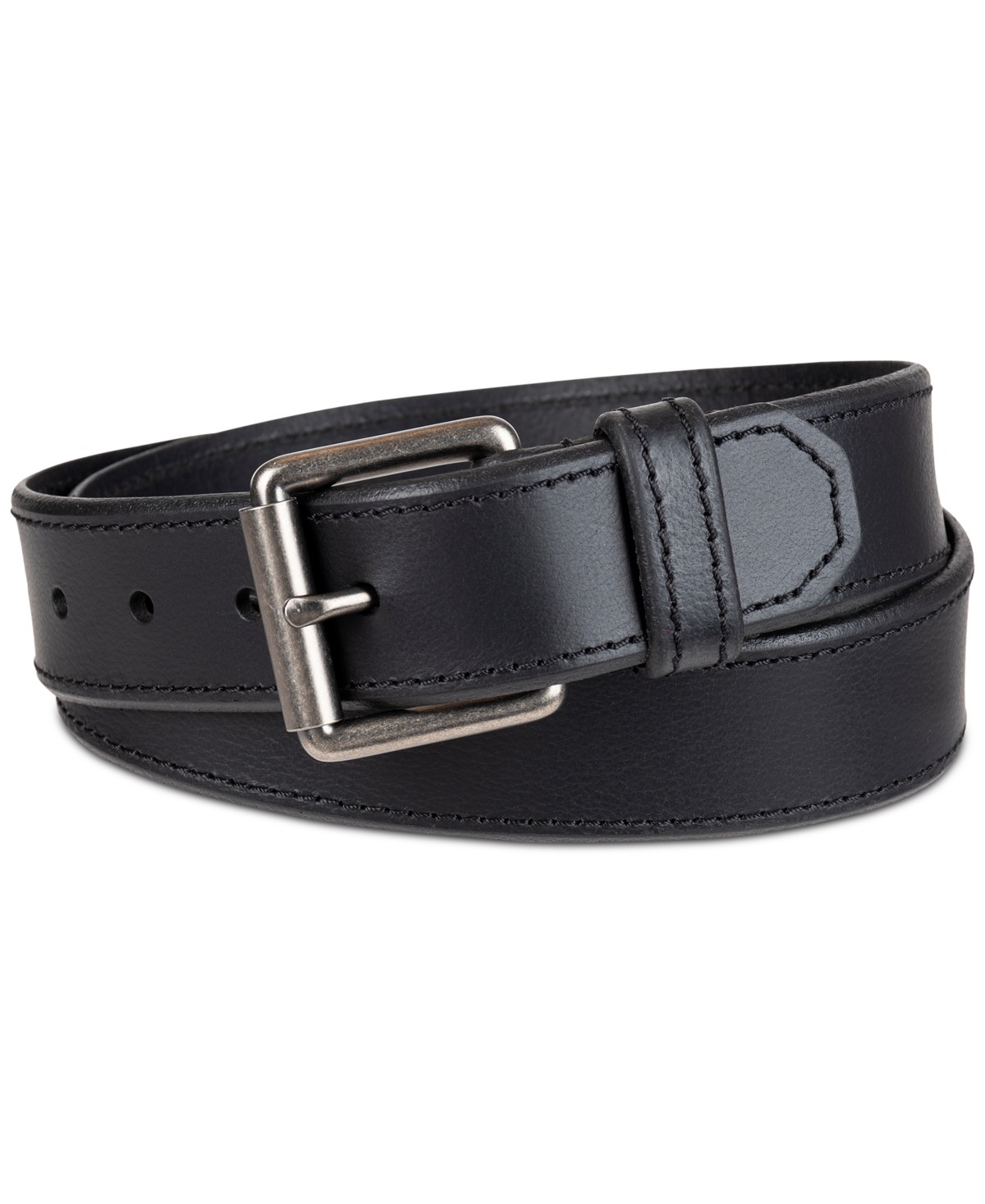 Мужские Levi's Men's Beveled-Edge Leather Belt — фото 1