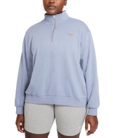 Plus Size Active Quarter-Zip Top