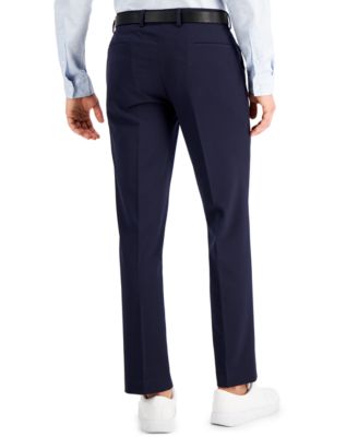 Pleated Dress Macys Mens Dress Slacks International Concepts Men's Slim-Fit  Navy Solid Suit Pants, Created For Macy's Macy's