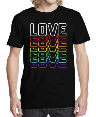 Buzz Shirts Мужская футболка с неоновым принтом Love Graphic
