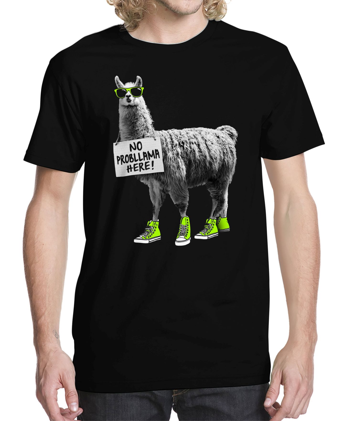 Мужская футболка Buzz Shirts No Probllama Graphic — фото 1