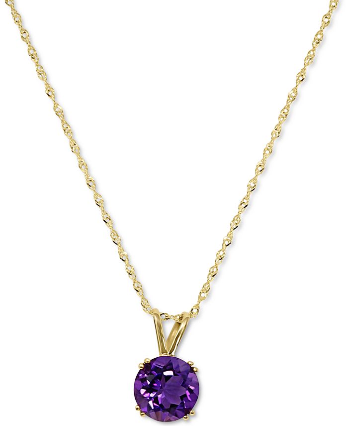 macys amethyst necklace