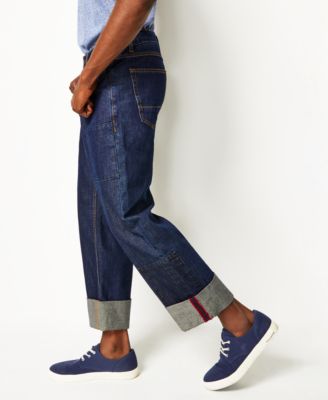 Sun + Stone Men's Kingsley Loose-Fit Patched Jeans, Created for Macy's 