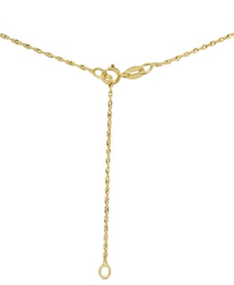 Gemstone Solitaire Pendant Necklace in 14k Gold, 16" + 2" extender