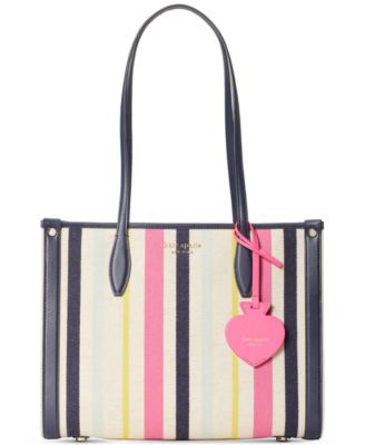 kate spade market stripe medium tote