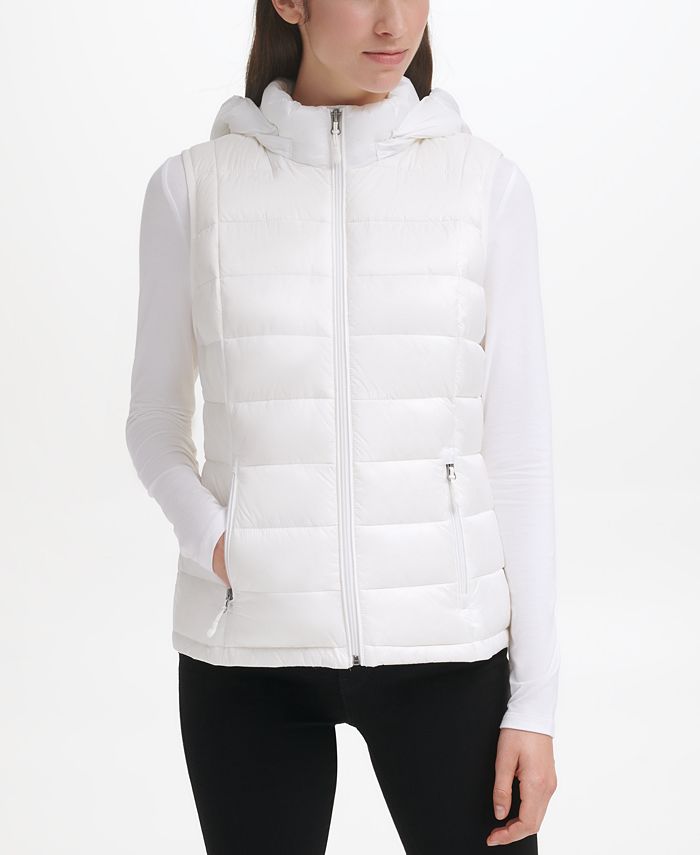 Charter Club Women's Packable Hooded Down Puffer Vest, Created for Macy