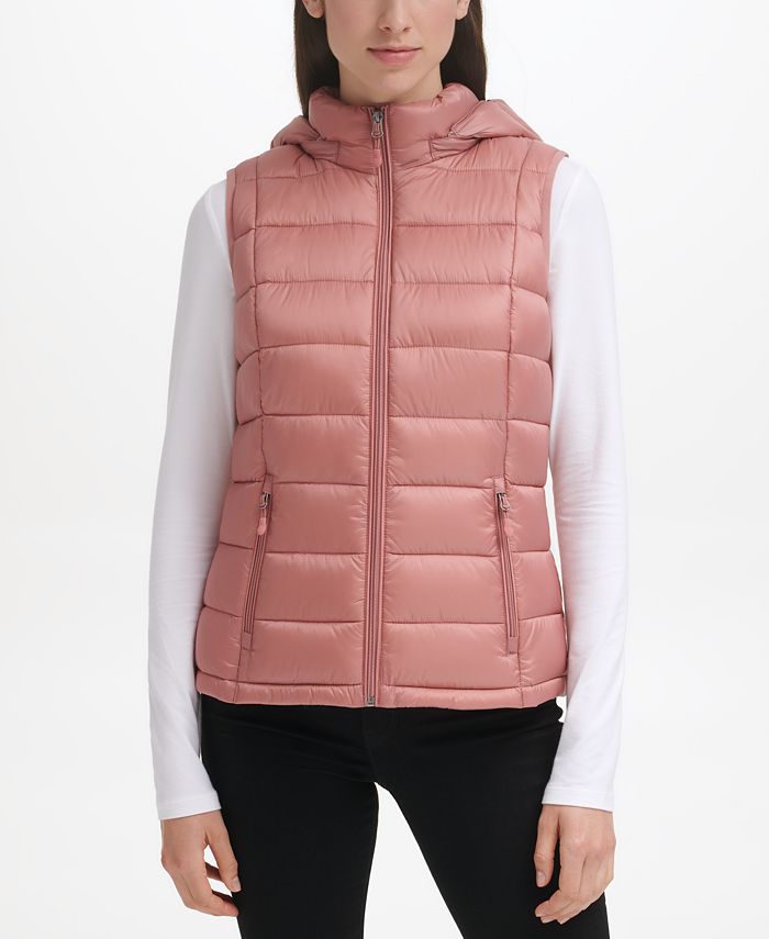 Charter Club Women's Packable Hooded Down Puffer Vest, Created for Macy