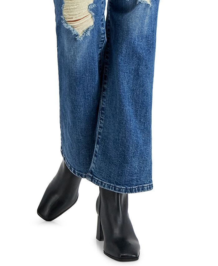 Style & Co Vintage Classic Ripped Bootcut Jeans, Created for Macy's ...