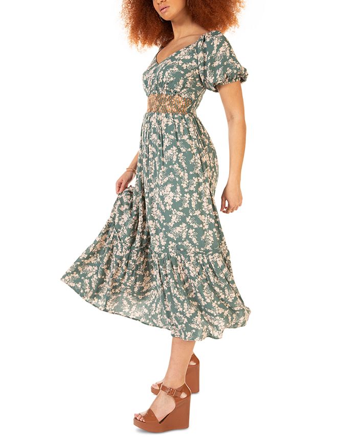 Black Tape Romantic Printed Maxi Dress - Macy's