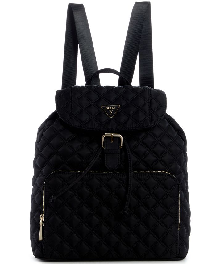 GUESS Jaxi Large Quilted Backpack, Created for Macy's - Macy's