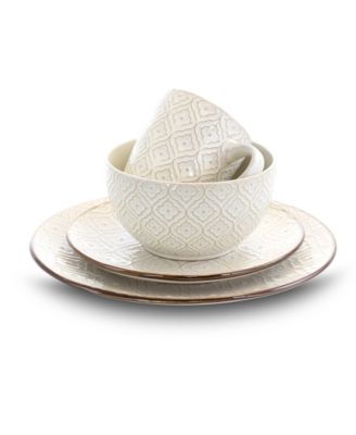 Luxurious 16 Pc. Dinnerware Set, Service for 4