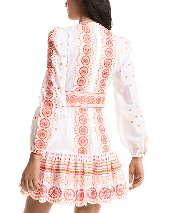 Michael kors eyelet outlet dress