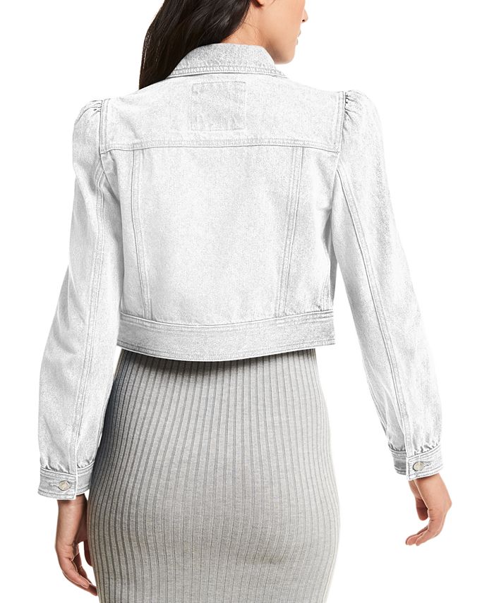 Michael kors sales cropped denim jacket