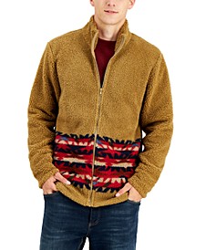 Men's Full-Zip Sherpa Fleece Jacket, Created for Macy's 