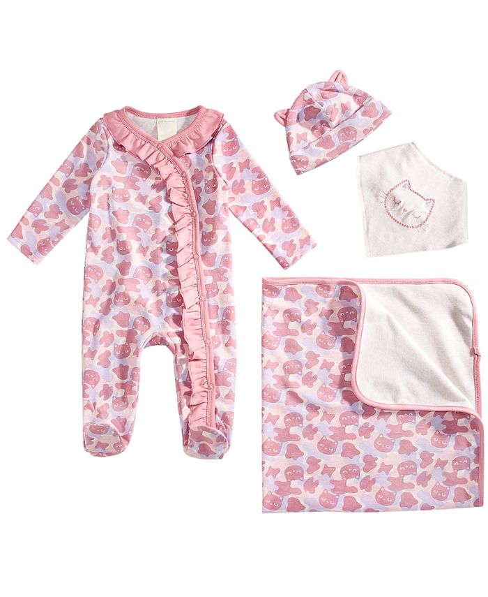 First Impressions Baby Girls 4 Pc Cat Camo Gift Set Created For Macy S Reviews Sets Outfits Kids Macy S