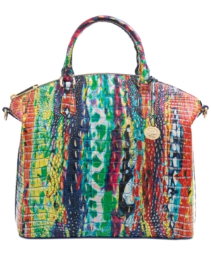 Brahmin Large Duxbury Embossed Leather Satchel